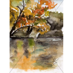 DIN A6 - watercolor - greeting card 