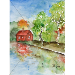 DIN A6 - watercolor - greeting card 